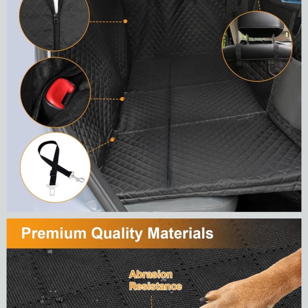 X-LargeHonest Back Seat Extender for Dogs, 57.4W 30.3L Hard Bottom NWT - Picture 4 of 15